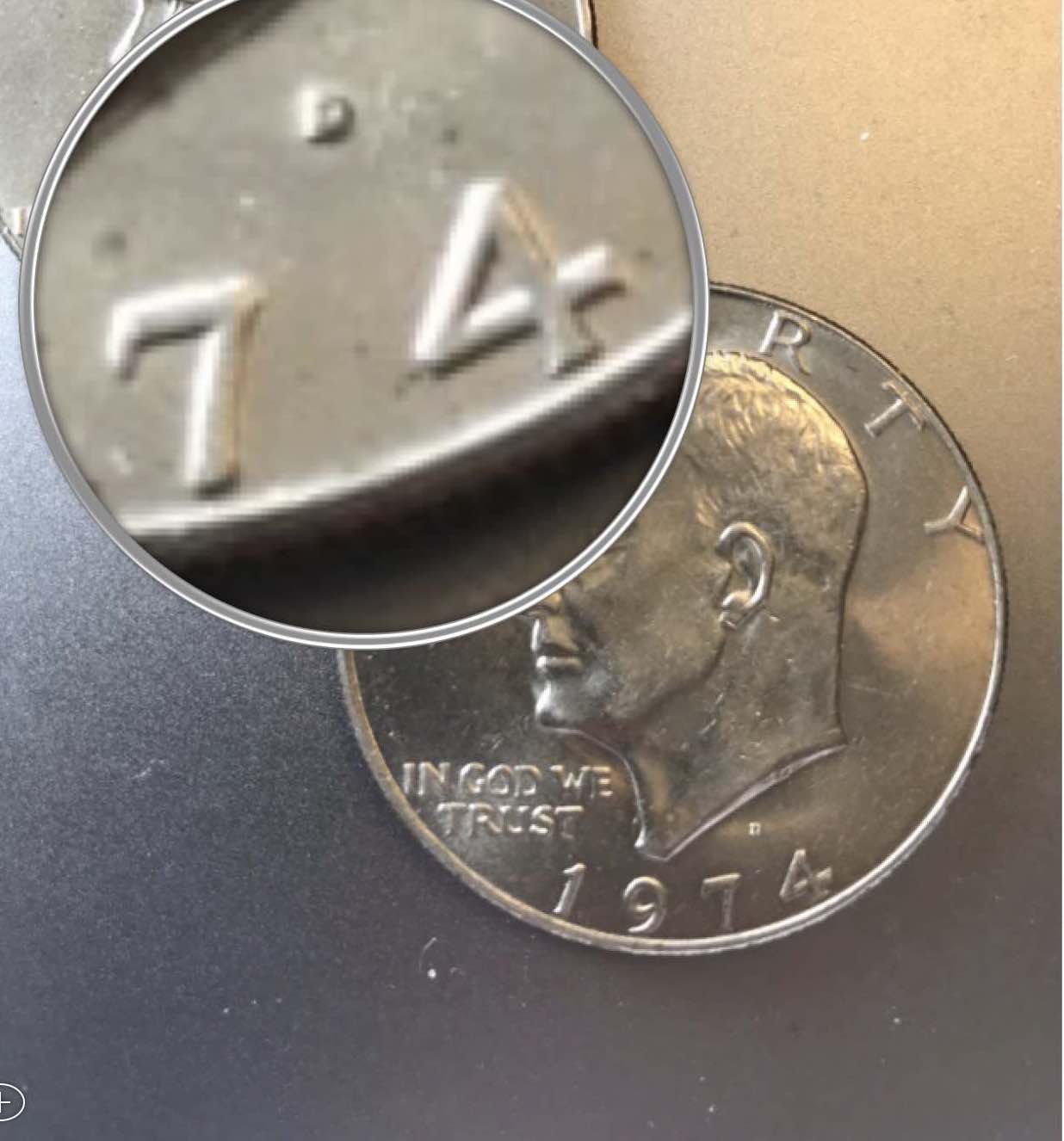 1974-D-Eisenhower-Dollar---Variations?-But-Both-D's?